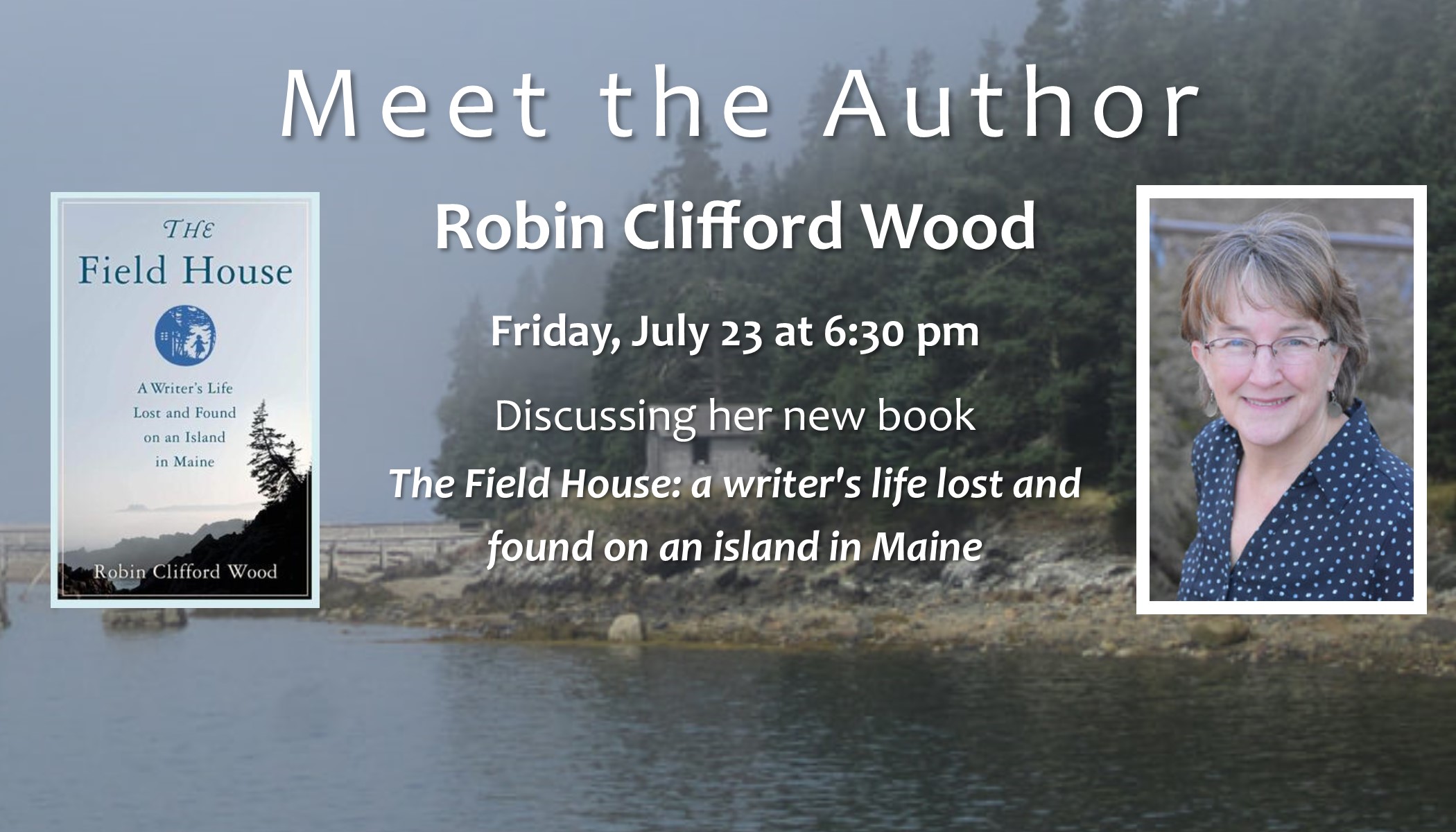 Meet the Author Robin Clifford Wood 7/23 at 6:30 pm